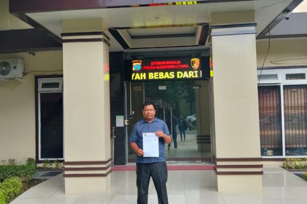 Perkumpulan Penjara DPC Labuhanbatu Raya Laporkan Dugaan Eksploitasi Air Bawah Tanah oleh PT. PN 4 Kebun Torgamba ke Polda Sumut