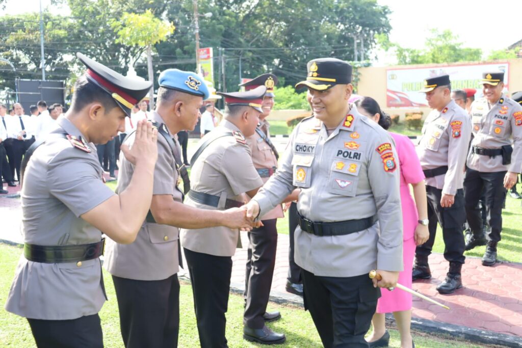 Kapolres Labuhanbatu Pimpin Upacara Sertijab Sejumlah Pejabat Utama dan Kapolsek