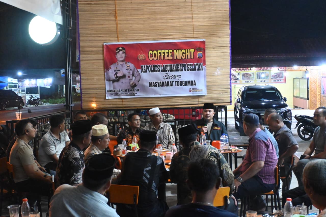 Kapolres Labusel Gelar, “Ngopi Kamtibmas” Bersama Masyarakat Torgamba
