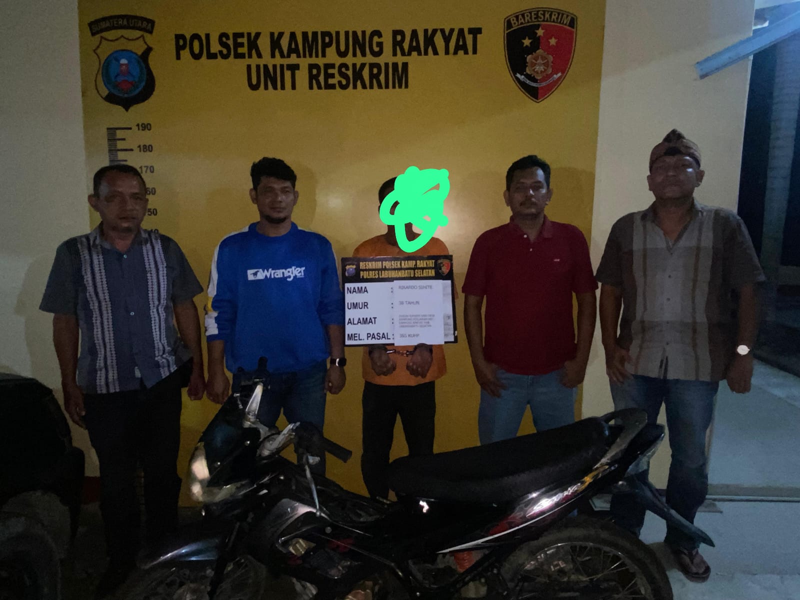 Dalam Waktu 2  Jam, Unit Reskrim Polsek Kampung Rakyat Ungkap Kasus Curas