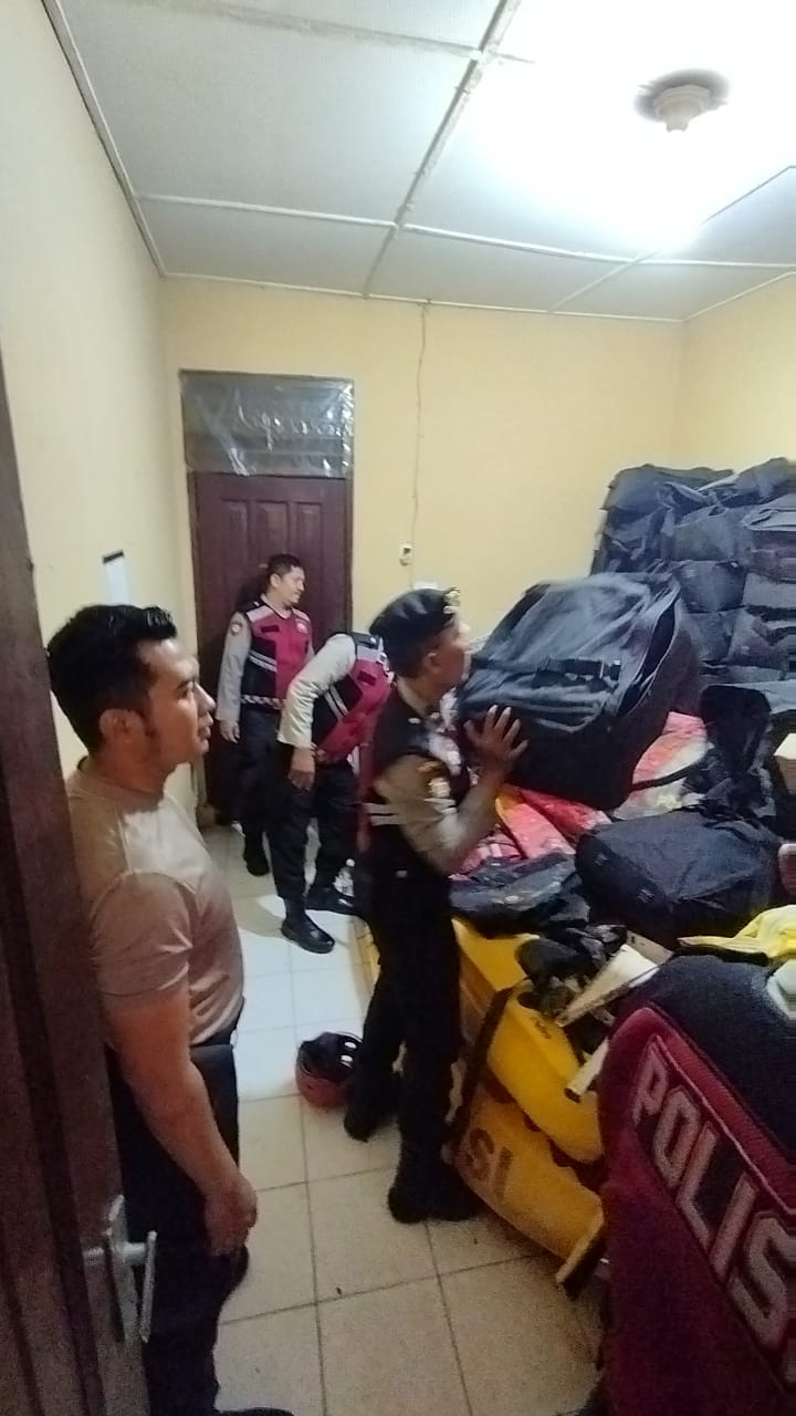 Kesiapsiagaan Menghadapi Bencana, Sat Samapta Polres Labuhanbatu Cek Peralatan dan Personel