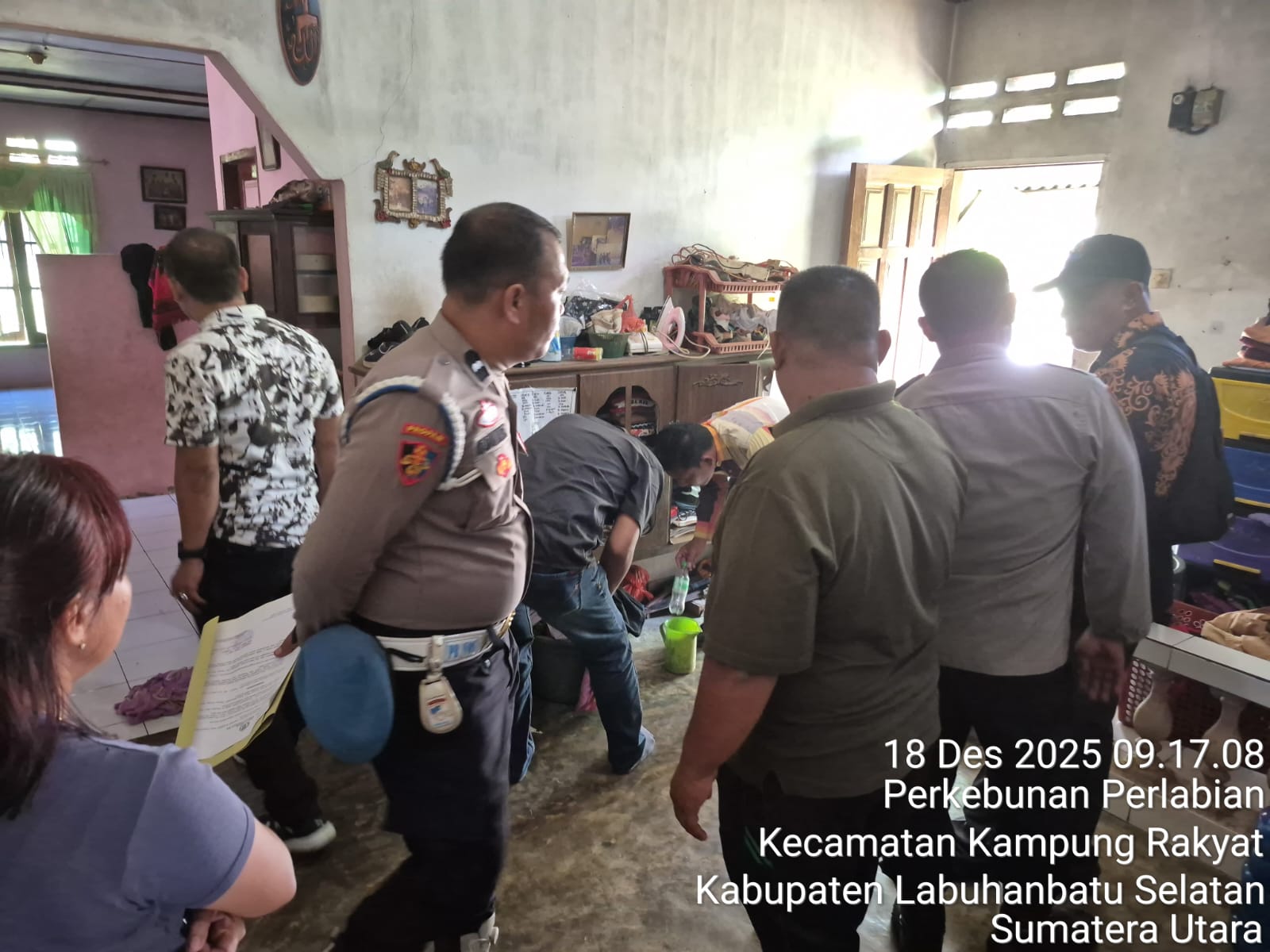 Giat GSN Polsek Kampung Rakyat Temukan Sejumlah Alat Hisap Sabu-sabu